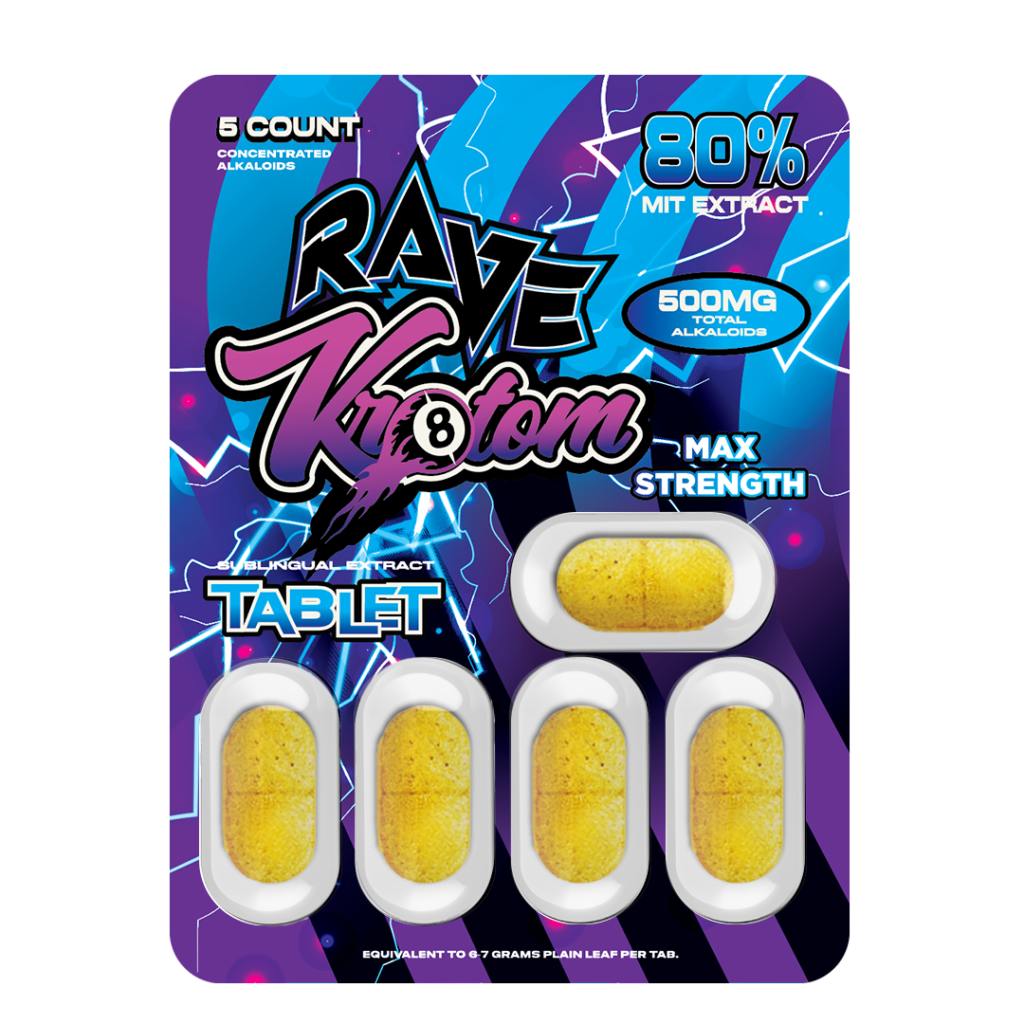 Rave Kratom Chewable Extract Tablet Simple Vapes